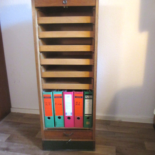 Rollschrank 60er jahre eiche - 60er,
